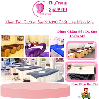 Khăn Trải Giường Spa Khăn Tắm KT 90x190, Kèm Đắp Giường | Loại Dày Mềm Mịn Đủ Màu Sắc Chất Liệu Vải Cotton Co Giãn