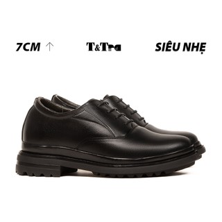 Giày cao nam siêu nhẹ t141 đen - nhẹ hơn và ít dốc hơn