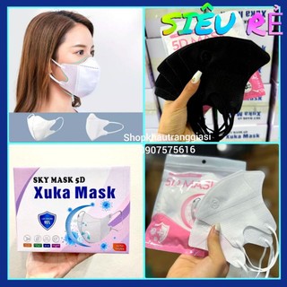🌟 Thùng 100 cái khẩu trang 5D kháng khuẩn cao cấp XUKA
