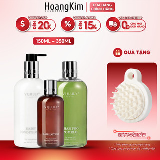 Combo Dầu Gội, Dầu Xả, Tinh Dầu Hoa Bưởi Vijully chăm sóc tóc toàn diện