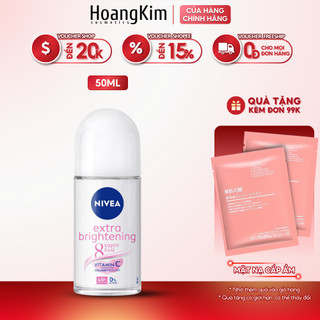 Lăn khử mùi trắng mịn, mờ vết thâm Nivea Extra Brightening 50ml