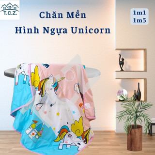 Chăn đũi hè thu COTTON 2 mặt cho bé