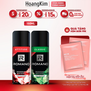 Xịt Khử Mùi Toàn Thân Nam Romano Attitude/Classic 150ml