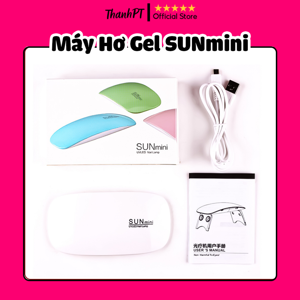 Máy Hơ Gel SUNmini - Đèn UV Led SUNmini 6W Nhỏ Gọn Hơ Nail Tại Nhà