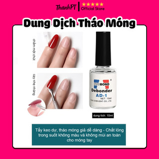 Dung dịch tháo móng giả, sáng dá, tẩy keo nail - debonder ad1 - 10ml