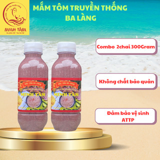 Mắm tôm ngon ba làng thanh hóa - thương hiệu minh tâm - loại 1, combo 2 chai 300gram