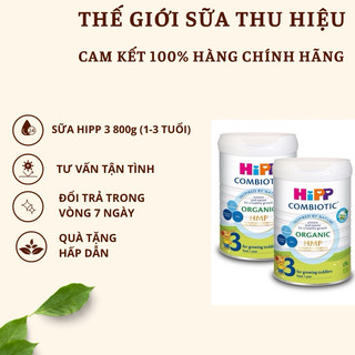 Combo 2 lon hipp 1,2,3 800g tặng 1 lon hipp 350g