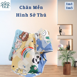 Chăn đũi hè thu COTTON 2 mặt cho bé