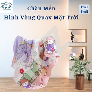 Chăn đũi hè thu COTTON 2 mặt cho bé