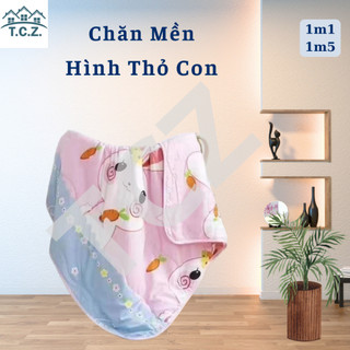 Chăn đũi hè thu COTTON 2 mặt cho bé