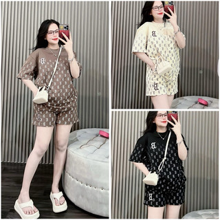   Set bộ đùi chất cotton su form rộng tay lỡ - BB