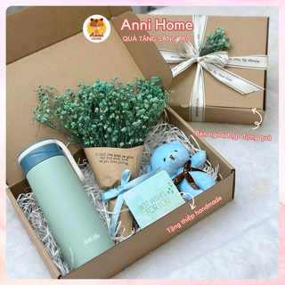 Quà tặng bạn gái, quà tặng sinh nhật với bình giữ nhiệt, túi thơm và nến thơm Anni Home