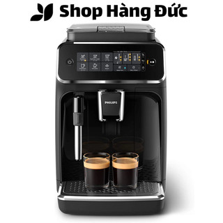 Máy pha cà phê tự động philips ep3221/40, máy pha cafe, espresso, cappuccino, made in rumani, bh 12 tháng, shop hàng đức