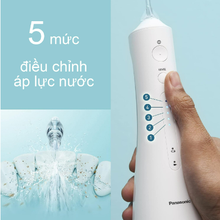 Tăm Nước Không Dây Panasonic EW1513 / EW1511, Máy Tăm Nước, Làm Sạch Nhanh, Lực Nước Mạnh, Nhập Đức, BH 12 Tháng