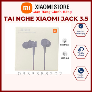 Tai nghe xiaomi, tai nghe redmi, tai nghe chính hãng mi basic nghe nhạc chơi game gọi điện thu âm jack 3.5mm bh 6 tháng