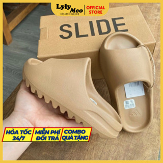 Dép Yeezy Slide Season24 bản vân nhám đế cao 5cm full box, dép YZ Slide nam nữ hàng chuẩn 1:1 bản cao cấp full box