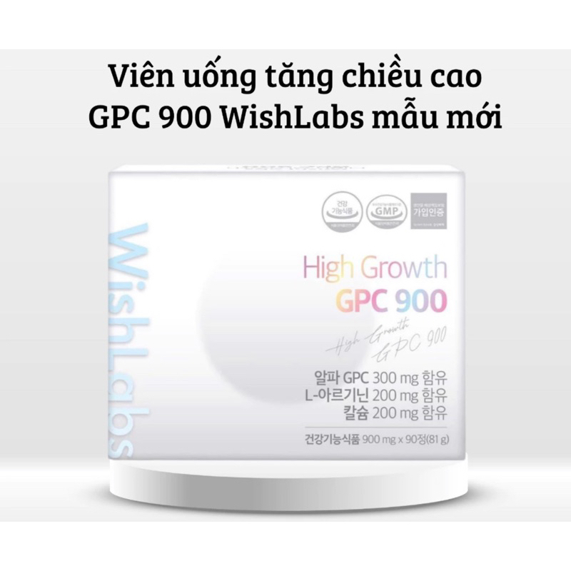 Viên Uống Hỗ Trợ Tăng Chiều Cao GPC  WishLabs ( Mẫu Mới)