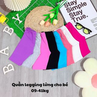 Quần Legging Bé Gái Thun Cotton dày dặn co giãn (9-20kg)