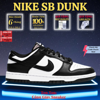 Giày _nike sb dunk low panda,giày sb dunk black white đen trắng nam nữ cổ thấp - công giày sneaker