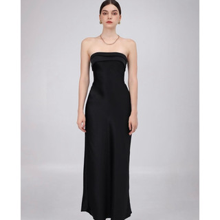 GANI Dress Đầm lụa quây lưng đổ dây tuỳ chỉnh Peachtea Corner