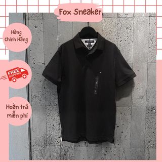 Áo polo tommy hilfiger black 78j7063 001 hàng chính hãng | fox sneaker