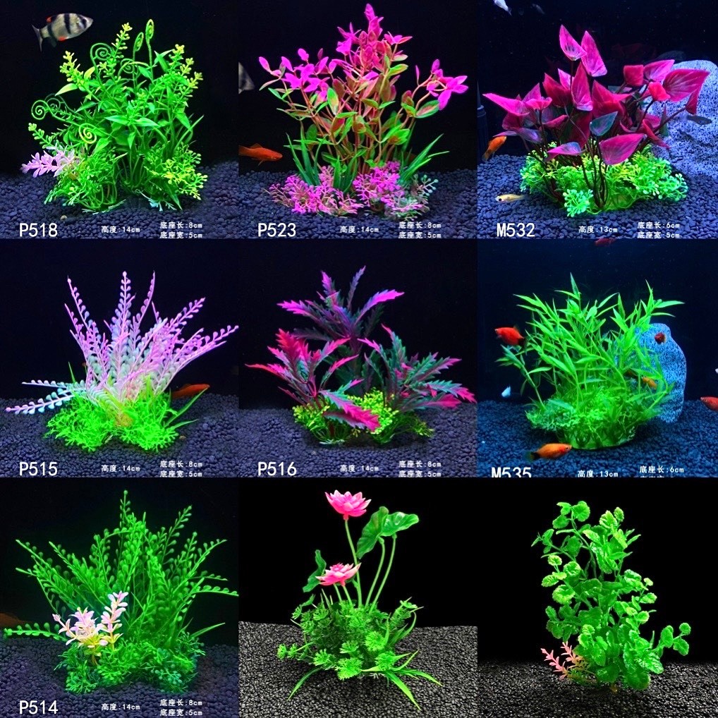 Cây Nhựa Trang Trí Bể Cá Cảnh, Tiểu Cảnh