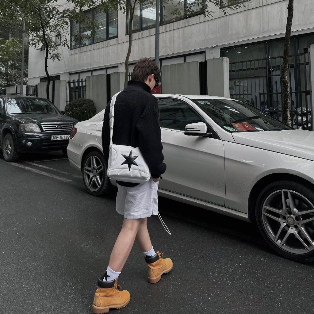 Túi đeo chéo unisex nam nữ STAR - V2 , túi trần bông local brand chính hãng SLYOUR | BigBuy360 - bigbuy360.vn