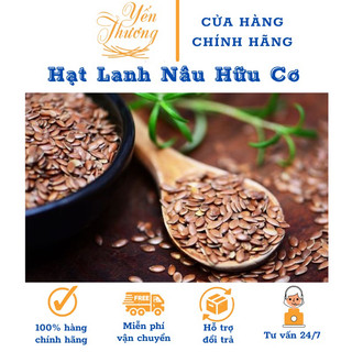 500gr hạt lanh nâu canada | hạt lanh hữu cơ nhập khẩu 100% - hạt sống rang ăn được