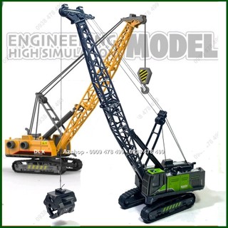 Mô Hình Nhựa Xe Cẩu Gầu MúcXáng Cạp Công Trình Bánh Xích Tỉ Lệ 1:50 - 9974
