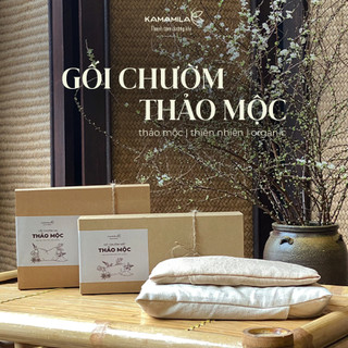 Gối Chườm Kamamila, Gối Chườm Mắt Thảo Mộc 100% tự nhiên, cải thiện tình trạng đau mỏi mắt, thư giãn, giảm căng thẳng