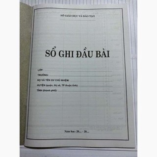 SỔ GHI ĐẦU BÀI