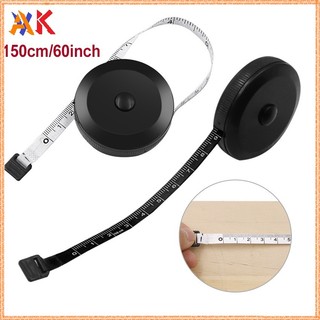 Thước dây mini tự động thu nhỏ thước nhựa mềm thước đen trắng thước dây quần áo thước quà tặng thước dây dụng cụ