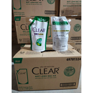 Dầu gội Clear bạc hà túi 630g