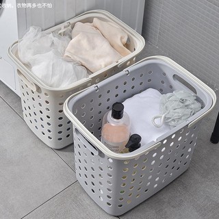 Giỏ đựng quần áo có quai xách nhựa size 42x31x37 cm màu ngẫu nhiên