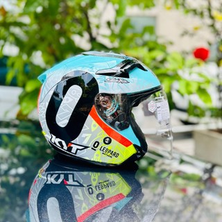 Nón bảo hiểm 3/4 KYT Venom có 2 kính chính hãng size M L XL foggia misano 2022 - X076