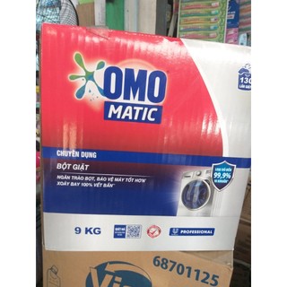 Bột giặt Omo Matic 9kg - chuyên dụng cho máy giặt cửa trước, siêu tiết kiệm