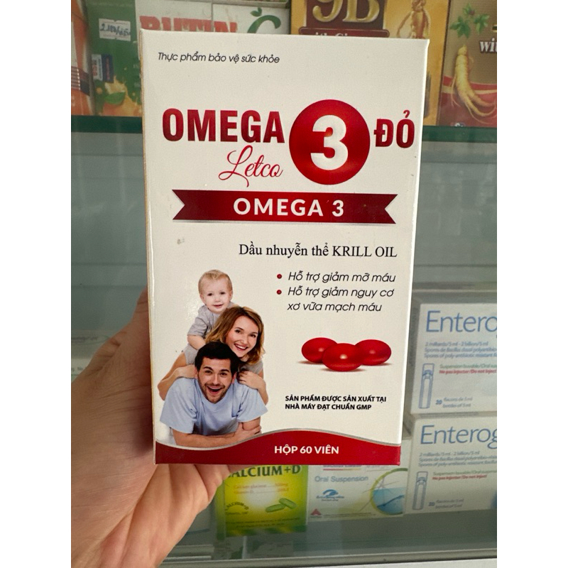 OMEGA 3 Đỏ Letco dầu nhuyễn thể