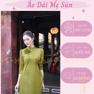 Áo dài 4 tà đính hoa siêu xinh