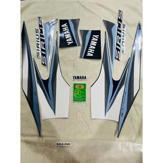  Bộ tem decal dán xe máy Yamaha Sirius đời 2022 bản chuẩn màu xanh trắng zin thái siêu đẹp 