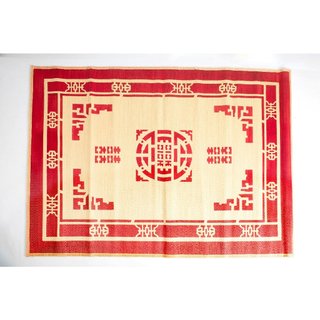 Chiếu Cói Đậu Thái Bình In Gấm Kích Thước (1m5 x 1m9)