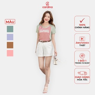 Áo thun nữ CARDINA chất tăm lạnh kiểu dáng nhẹ nhàng,thoải mái form áo classic năng động cá tính 4AFC05