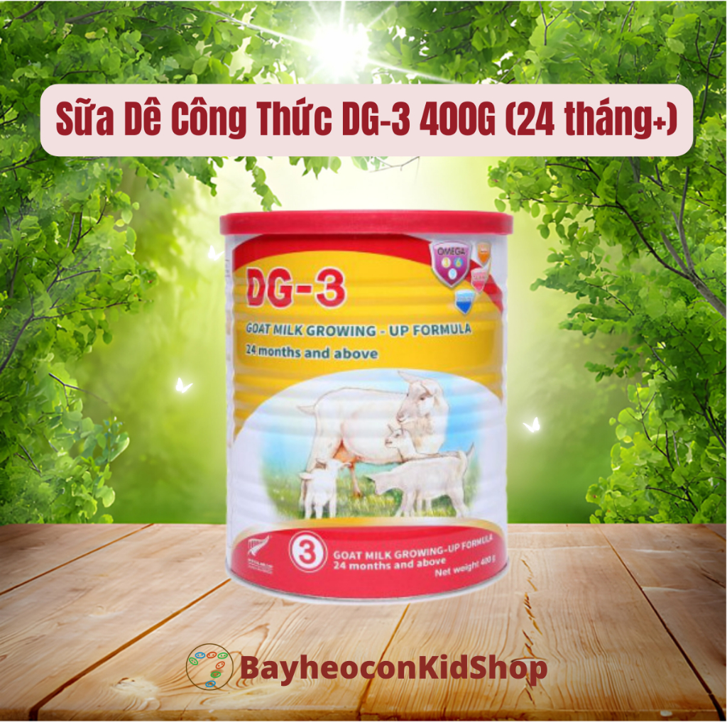 [DATE 2024] Sữa Dê Công Thức DG3  400gr cho trẻ từ 24 tháng tuổi