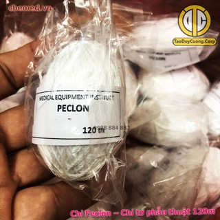 Chỉ tơ phẫu thuật Peclon dùng trong y tế, phẫu thuật -120m