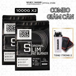 Combo 2 túi Sữa Giảm Cân Đốt Mỡ - Original Slim Fat Burner Body Gold, Giảm Cân 6-8kg Cấp Tốc, An Toàn, Hiệu Quả