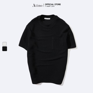 Áo thun cộc tay túi hộp atino chất liệu cotton cao cấp hàn quốc form regular ap2.2004