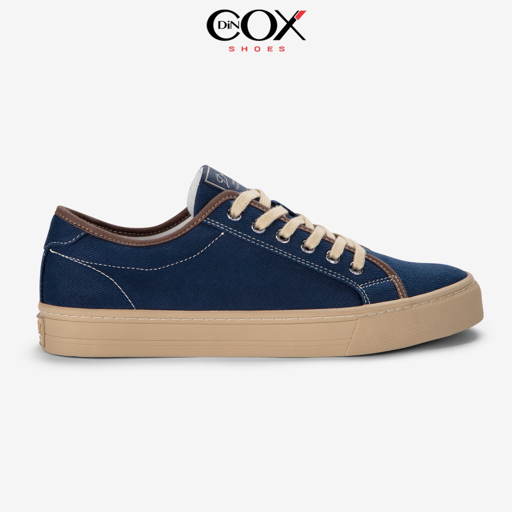 Giày Sneaker Vải Canvas Nam Nữ E12 Dark Navy Dincox