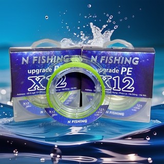 Dây câu cá, dây dù PE buộc thẻo - Dù PE x12 N Fishing