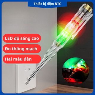 Bút thử điện thông minh cảm ứng đa năng âm tường 2 đèn led đo thông mạch/dây điện đứt ngầm