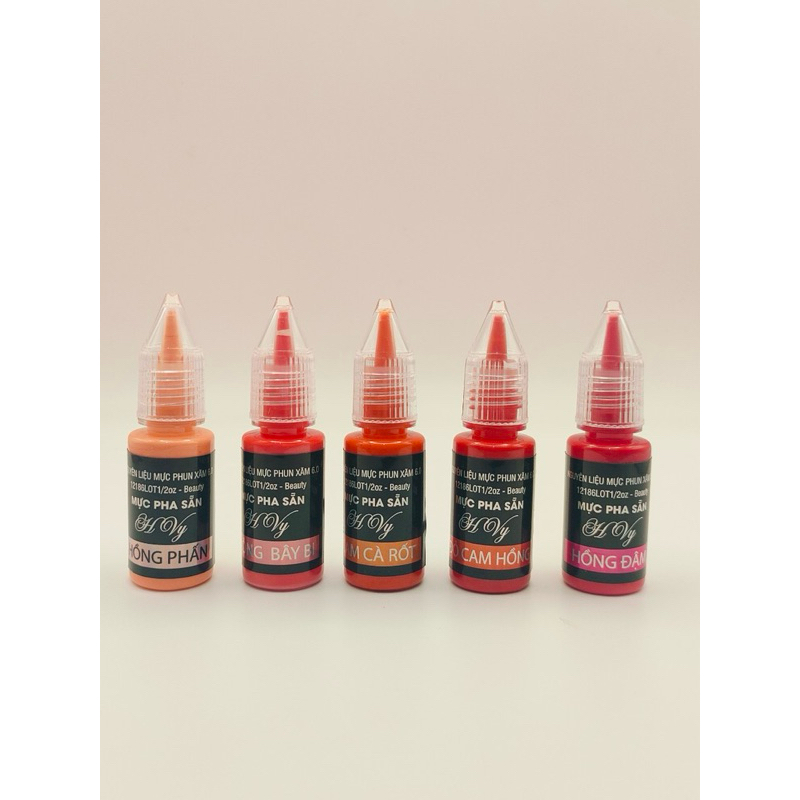 💋✍️ Mực xăm môi siêu bám mầu lên mẫu đậm (10ml)