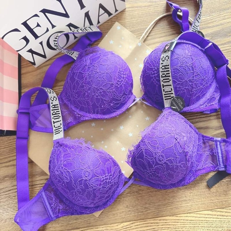 Áo ngực Victoria’s Secret, size 32A, 32B, 34a, 34b, mút dày nâng 2 cup, dòng bombshell, auth, chính 